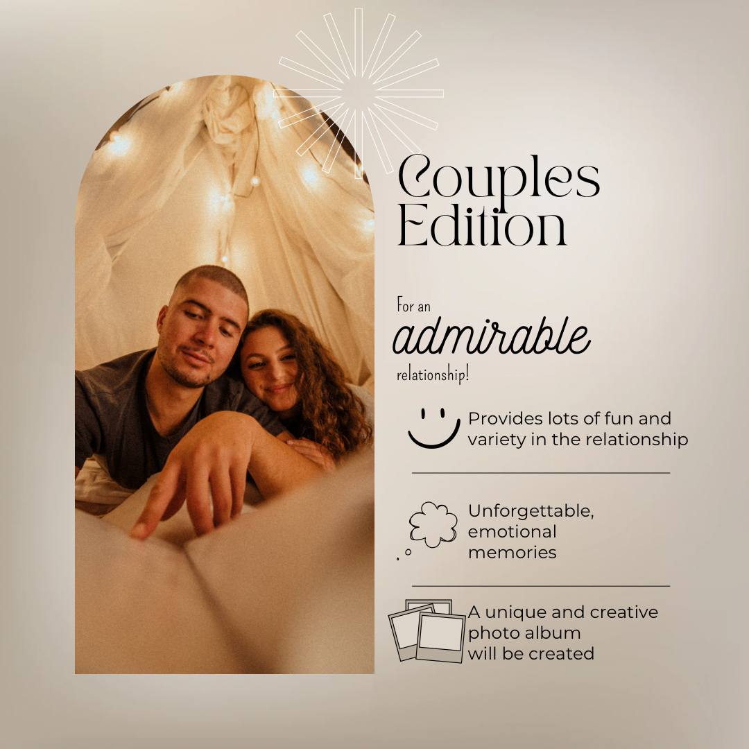 The 120 Couple Challenge Book: Couple challenges that will revive your love  - An album to fill with your keepsake photos
